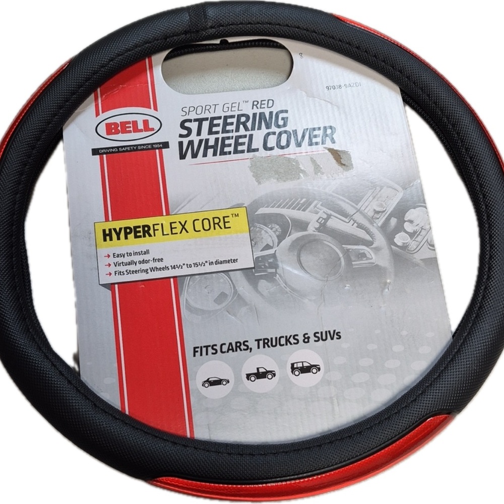 BELL Automotive Universal Sport Gel Hyper-Flex Core Steering Wheel - New